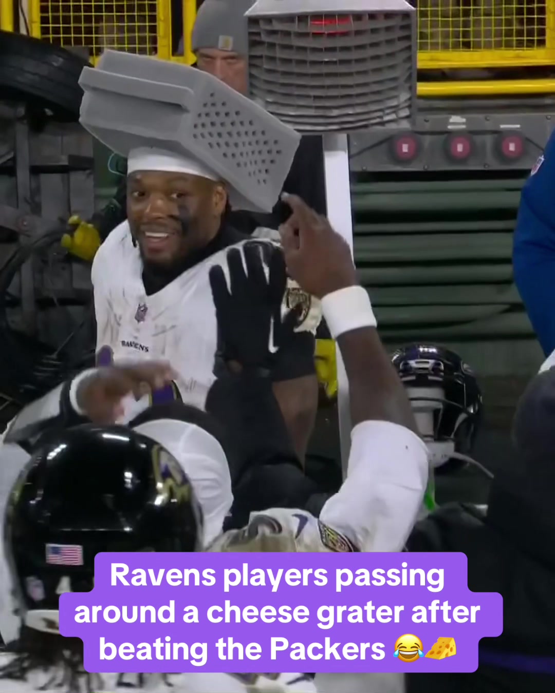 Had to make sure Derrick Henry put it on 😂 (📺 Peacock) #ravens #packers #nfl #football #espnsocial