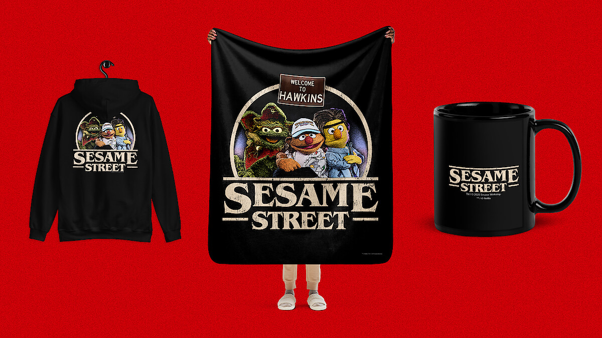 This Exclusive Stranger Things Merch Collab Turns Sesame Street Upside Down