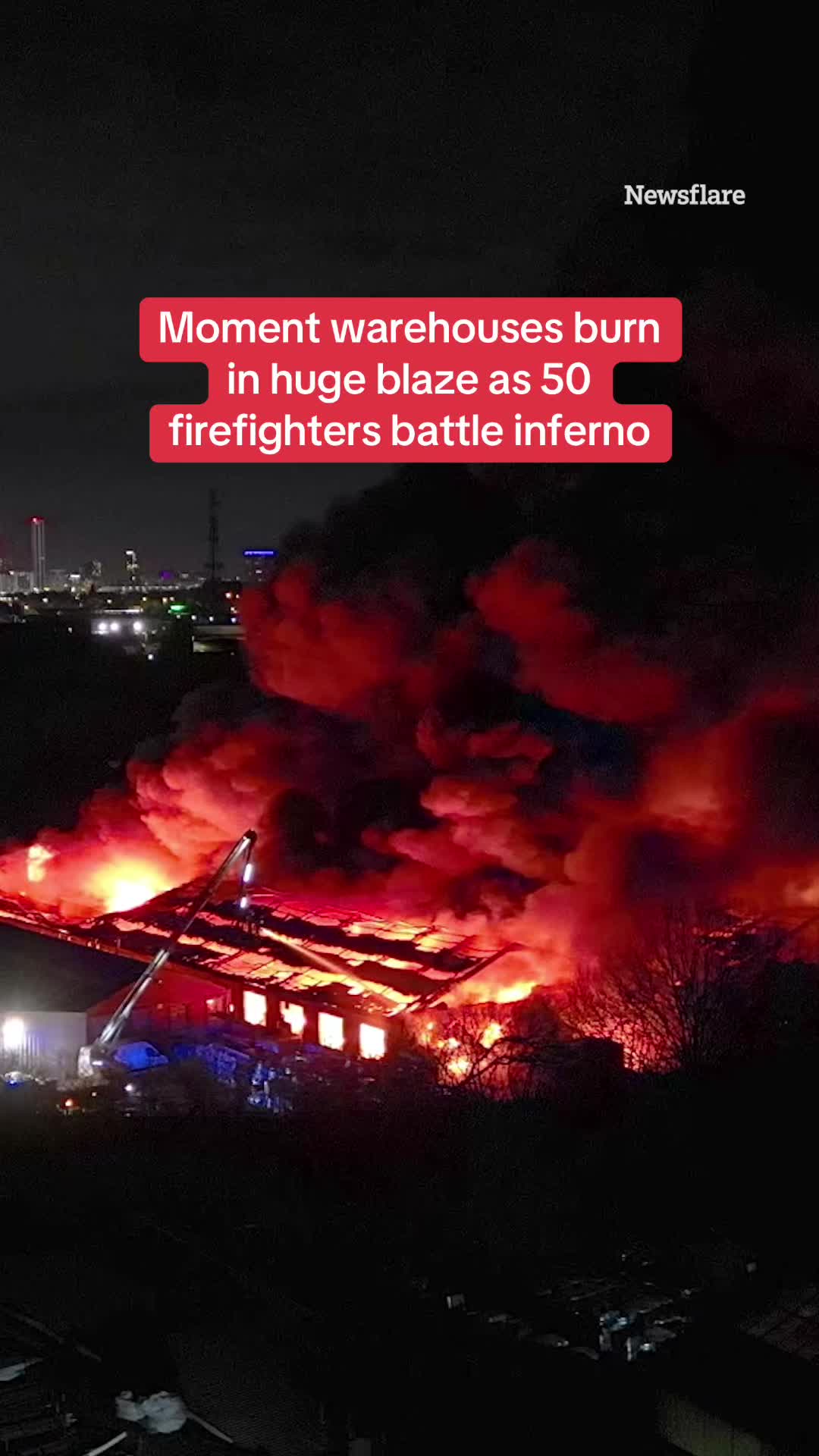 Firefighters are battling a massive blaze on an industrial estate. At least ten fire crews and 50 people are on the scene working to get the raging fire under control. Read the full story above. #fire #uk #news