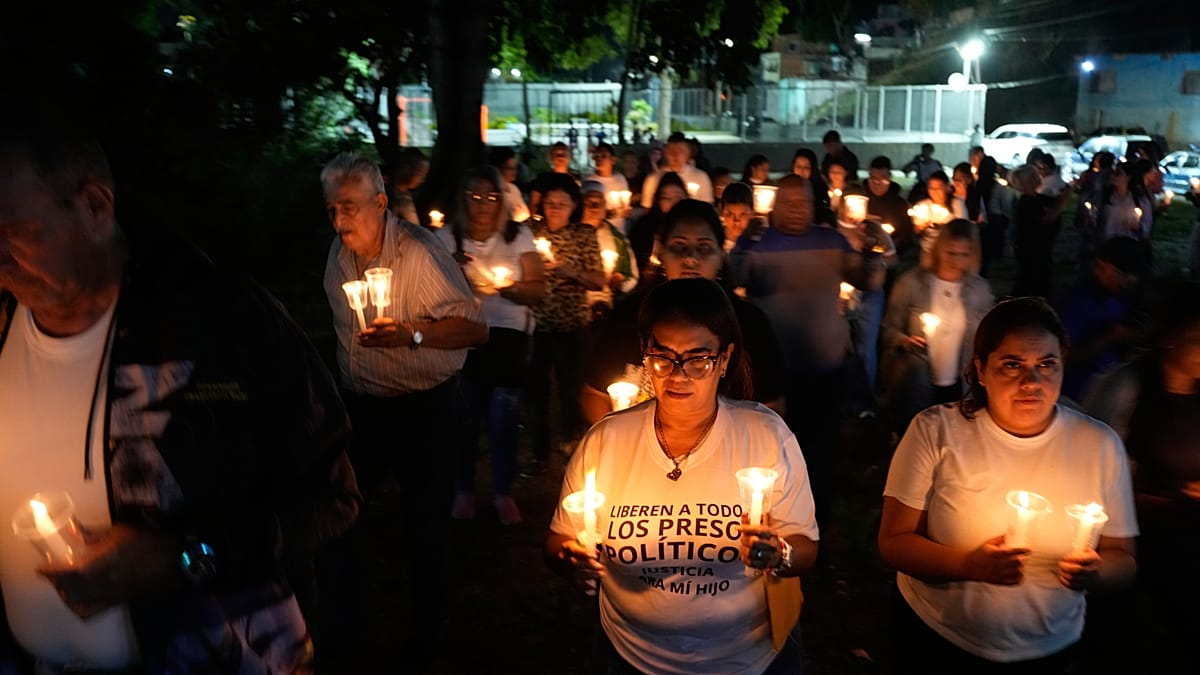 Vigils held across Venezuela for the release of political prisoners