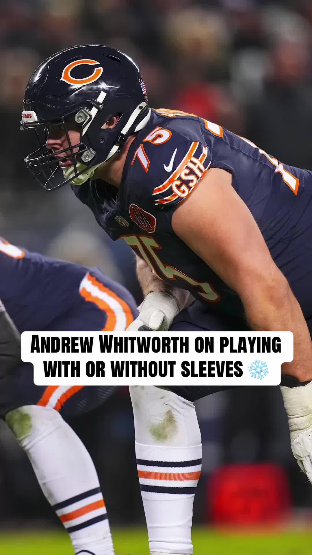 Andrew whitworh on playing in the cold ❄️ @pardonmytake #nfl