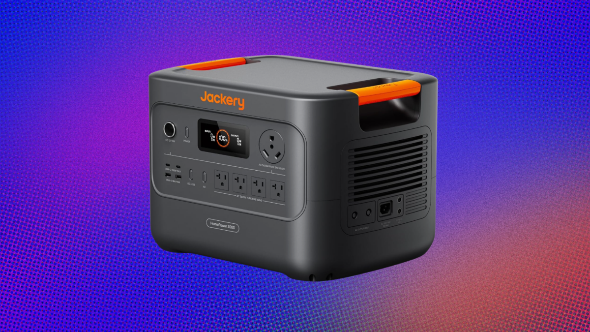 This Jackery  HomePower 3000 portable power station is over 50% off right now