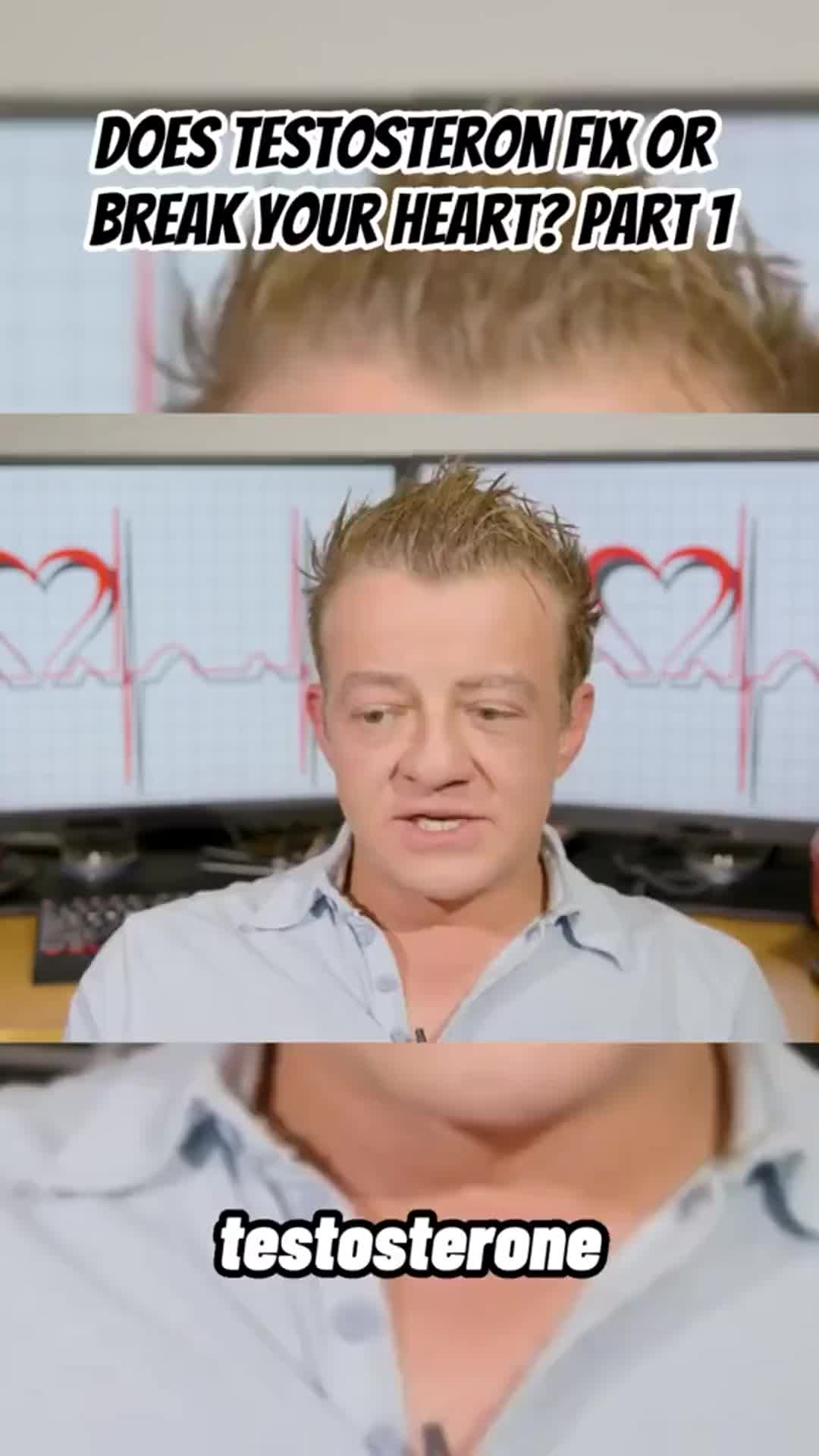 Does Testosterone fix or break your heart? Part 1 #doctor #Cardiologist #doctor #doctorsoftiktok #doctorsofinstagram #Testosteron #heart