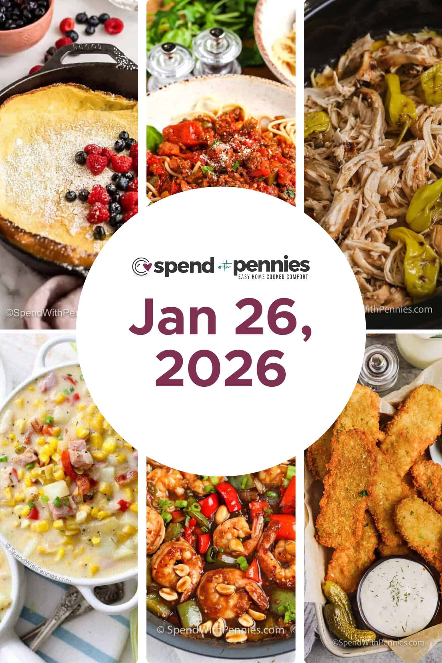 Weekly Meal Plan Jan 26, 2026