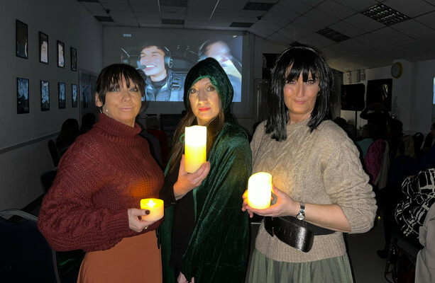 Supporters gathered in Newry to watch local contestant in Traitors finale