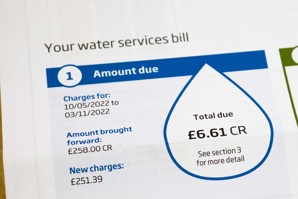 Full list of water bill increases across the country