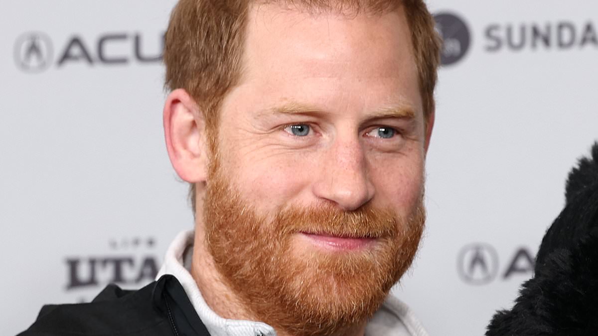 Surf's up! Moment Prince Harry catches a wave in California - with the help of a celebrity coach