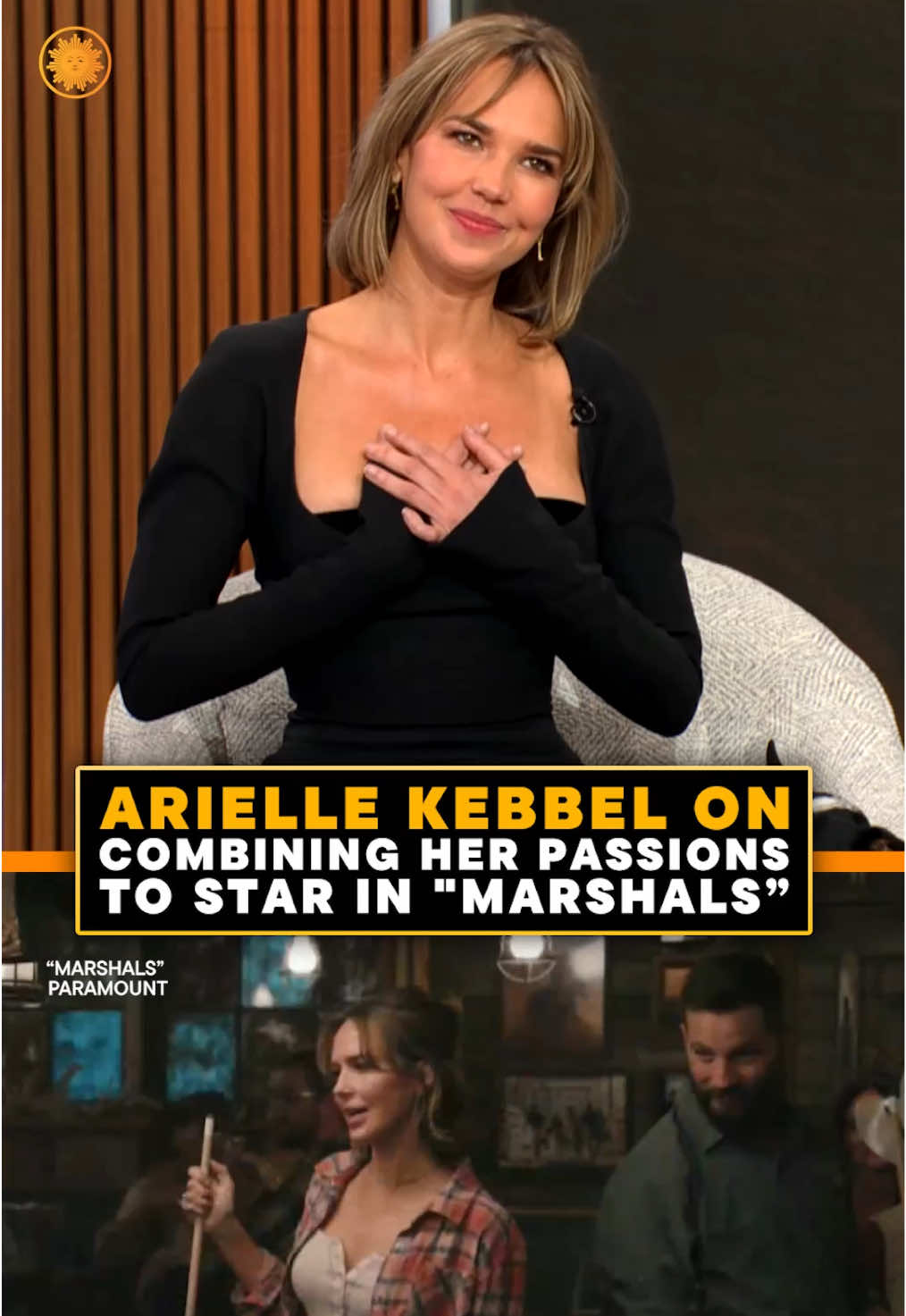 Arielle Kebbel says combining her passions for acting and the outdoors to star in @marshalscbs was a "dream come true." The series is a spinoff of "Yellowstone" and Kebbel says she was a big fan of the show. #yellowstone #marshals #ariellekebbel
