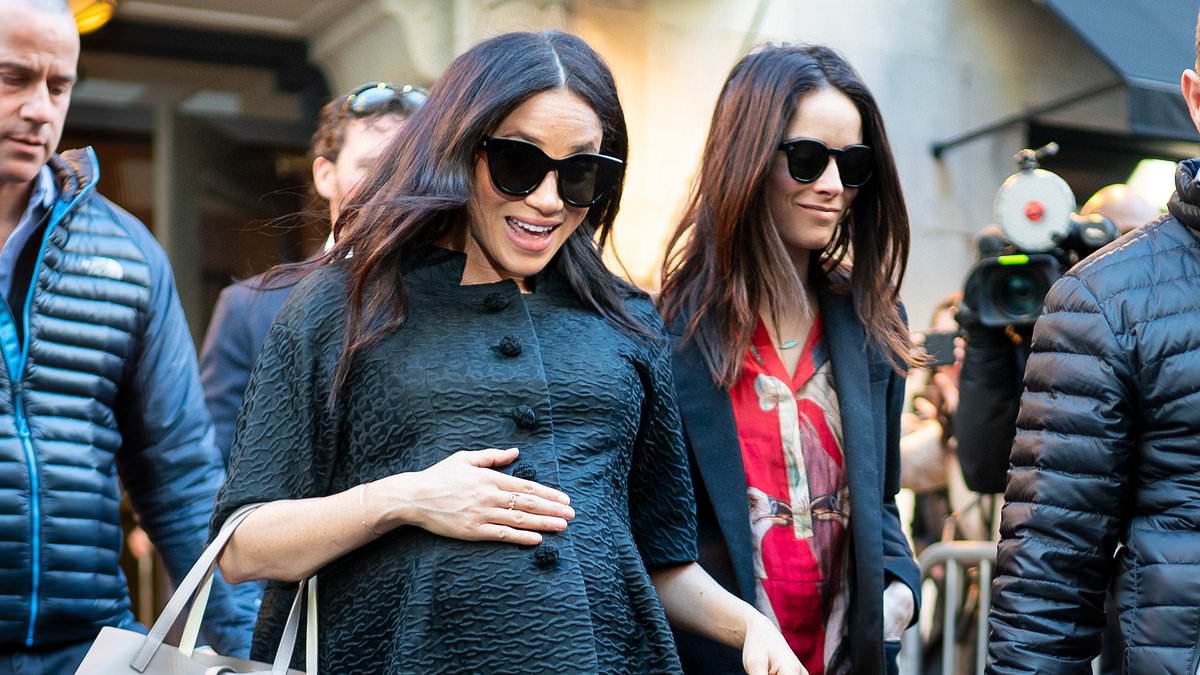 How Meghan partied while the Fab Four fell: Did Duchess's ultra lavish New York baby shower take place while William confronted Harry over her 'abrasive' nature - before pushing him into a dog bowl?