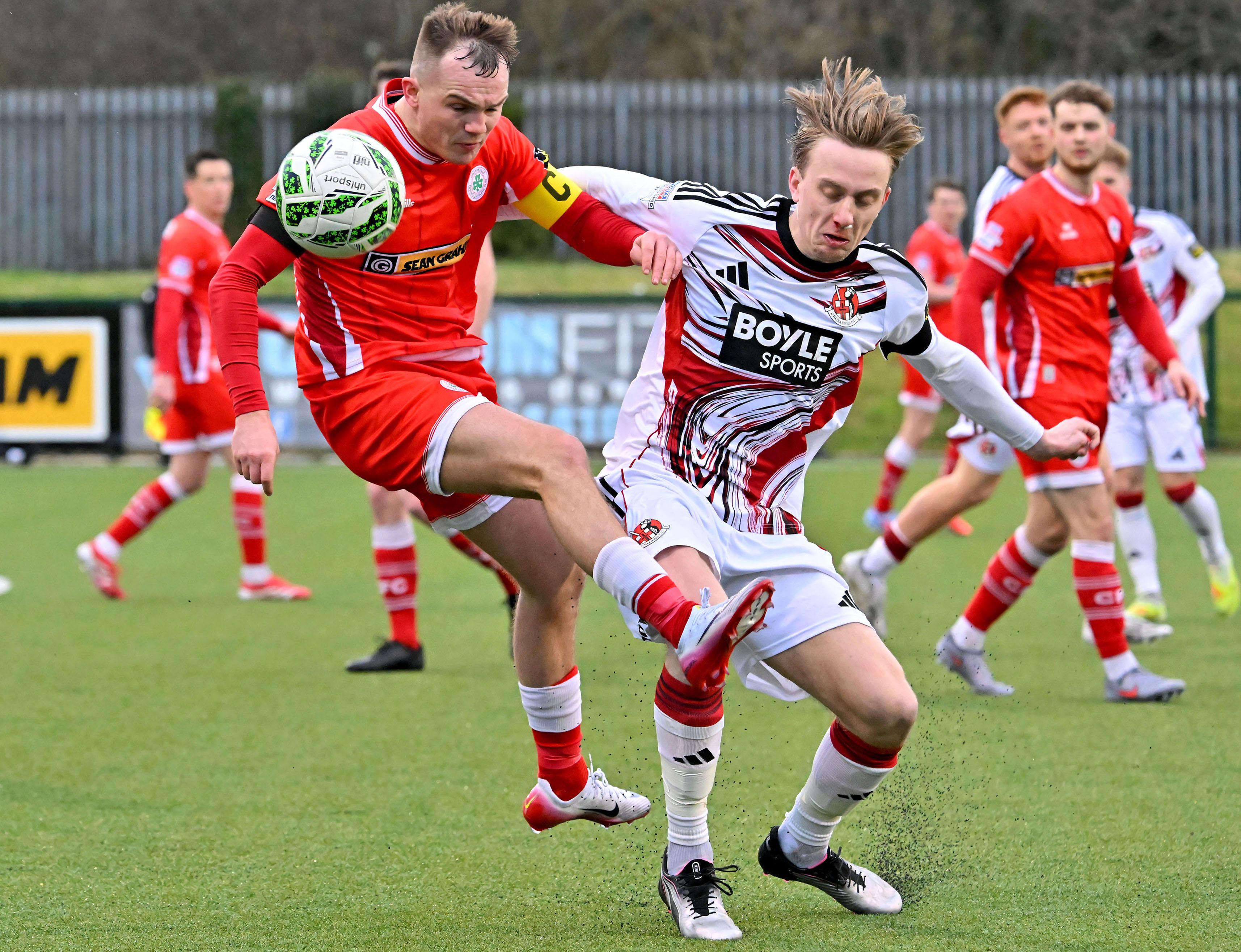 Soccer: Reds thump Crues in North Belfast thriller