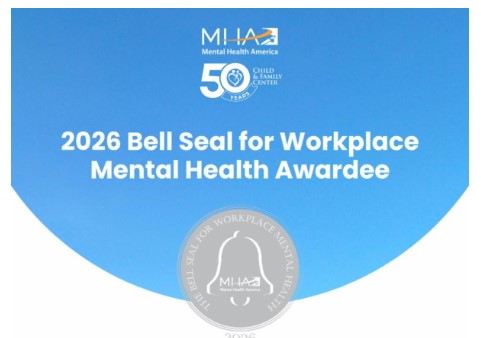 Child & Family Center Earns 2026 Silver Bell Seal by Mental Health America