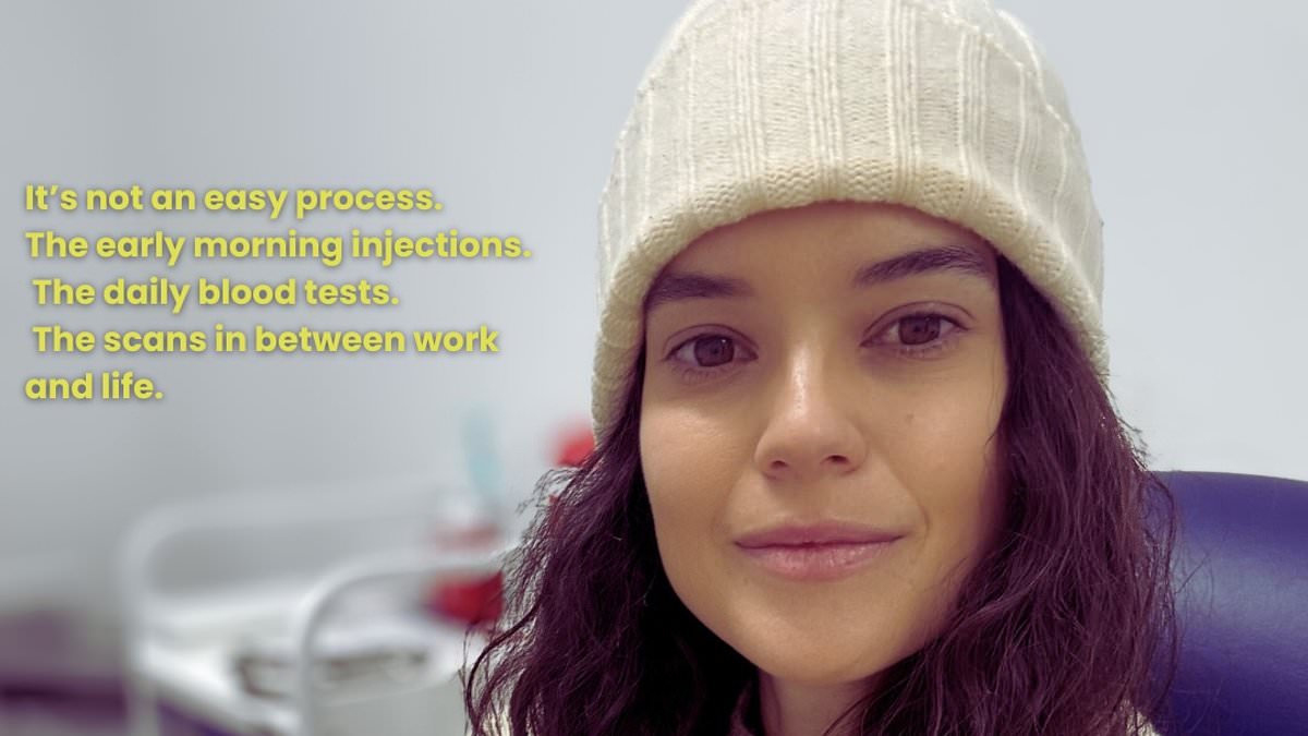 Model Sarah Ann Macklin, 36, reveals she has frozen her eggs as she shares photos from hospital and reflects on the 'decisions women carry about  relationships, fertility and timing'