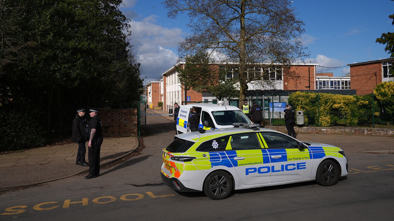 Boy, 15, charged with attempted murder after Norfolk school stabbing