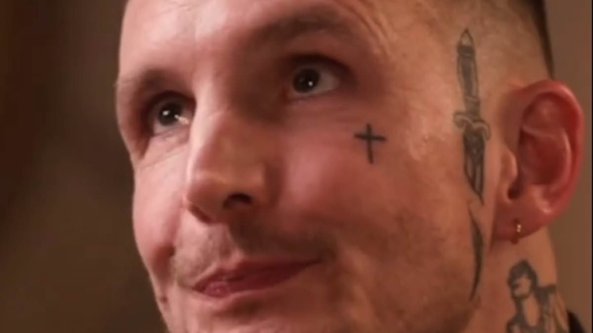 Amy Winehouse's ex-husband Blake Fielder-Civil displays new face tattoos as he vows to 'take control of my own narrative' in first longform interview about tumultuous relationship with the late star