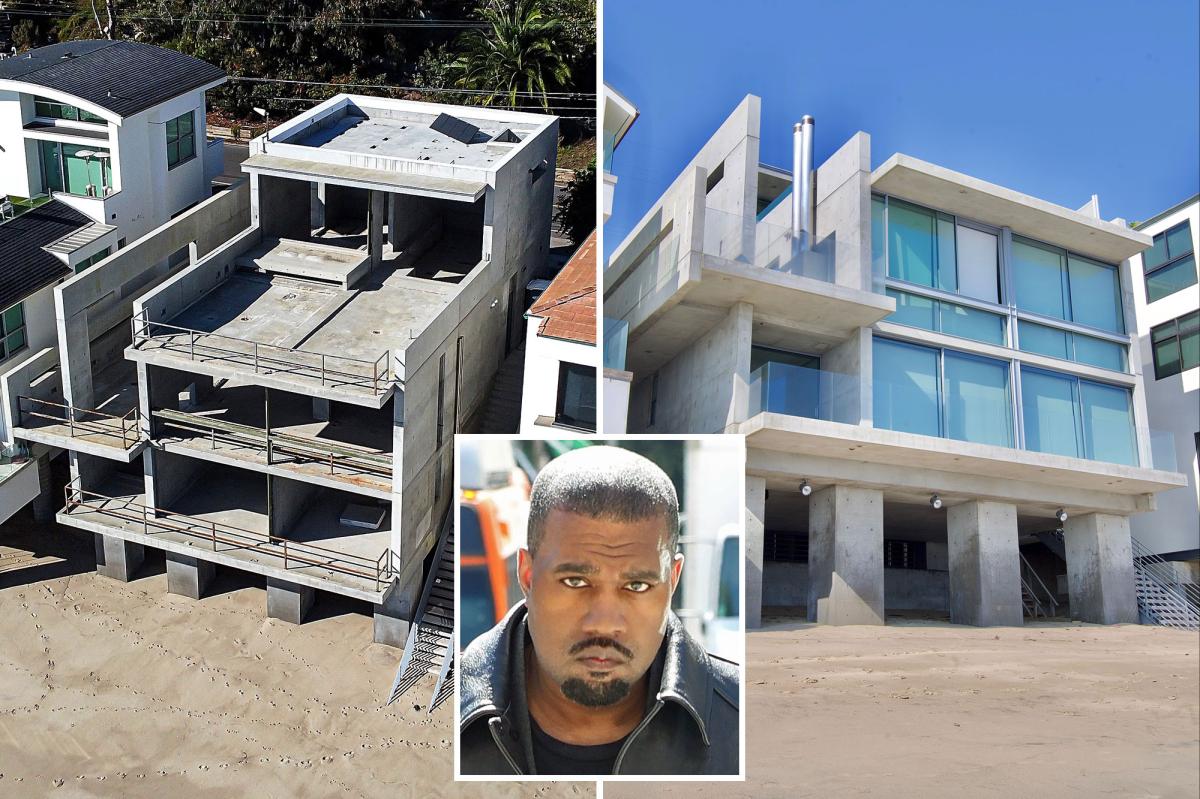 Kanye West's gutted former Malibu mansion is foreclosed, goes up for auction