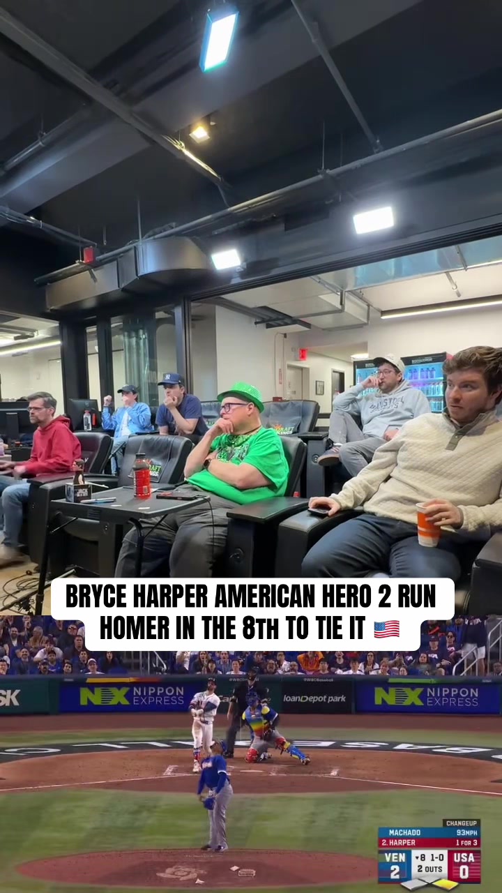 BRYCE HARPER IS AN AMERICAN HERO! TIE BALL GAME!!! 🇺🇸 #usa #baseball #wbc