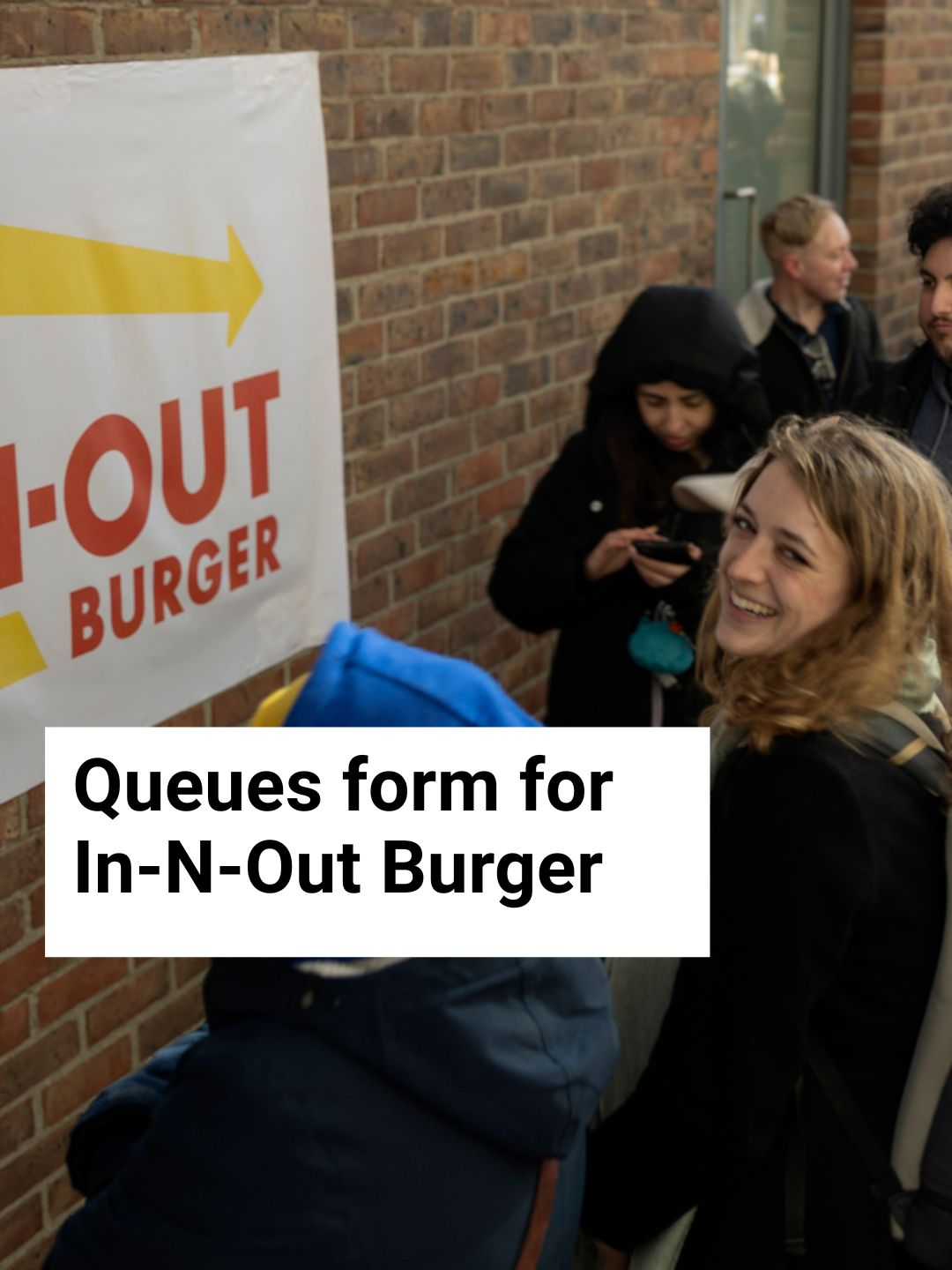 People queued from early in the morning to get a "taste of California" as a pop-up for US restaurant In-N-Out Burger opened in Dublin. Video: Chris Maddaloni
