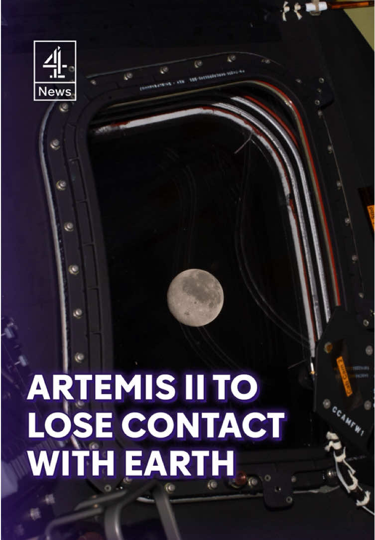 In a few hours, the crew on board the Artemis II mission will go dark - 40 minutes of radio silence. A short time ago they broke the record of travelling further into space than anyone has been before. #NASA #ArtemisII #Channel4News #C4News