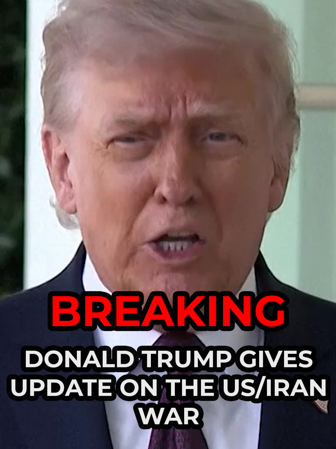 BREAKING: Donald Trump has given an update on the US/Iran war.  #donaldtrump #iran #gbnews