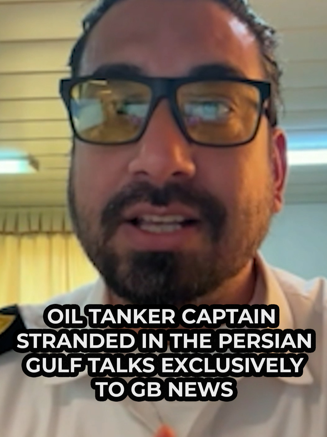 An oil tanker captain stranded in the Persian Gulf has exclusively told GB News he is scared for his life after twenty-two vessels were hit by Iranian missiles.  He made a plea for Donald Trump to help them get to safety.  GB News’ Tara Goodsell reports.