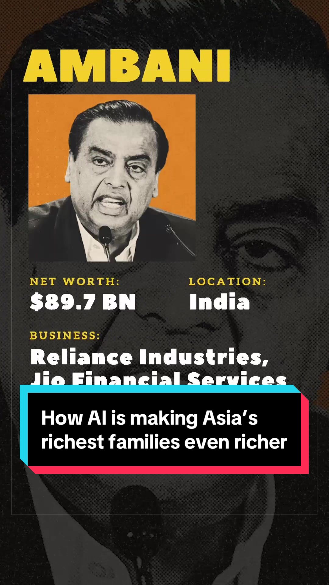 The 20 #wealthiest clans in Asia are now worth a collective $647 billion. Even as fears of an #AI bubble grow, families behind companies like #Samsung to #Ambani’s Reliance are profiting from it. #wealth