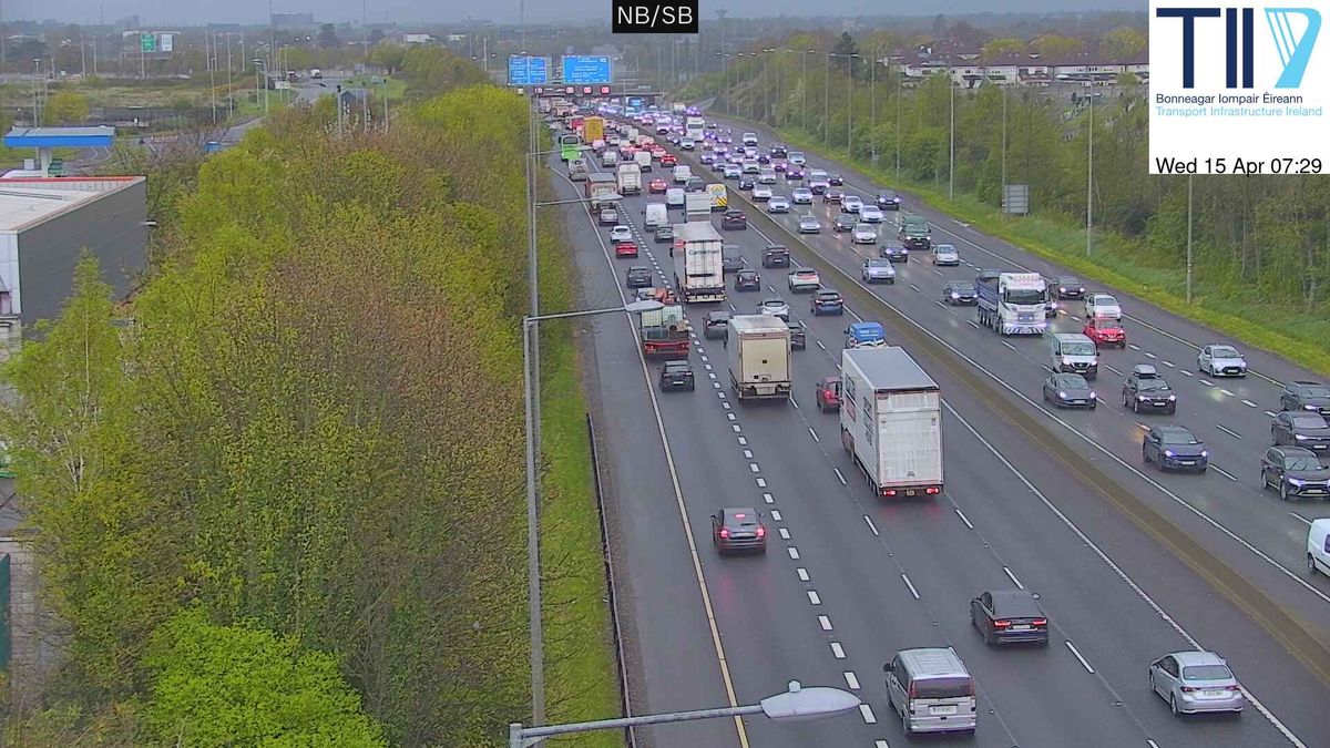 Busy M50 and M3 on Wednesday morning - live traffic updates
