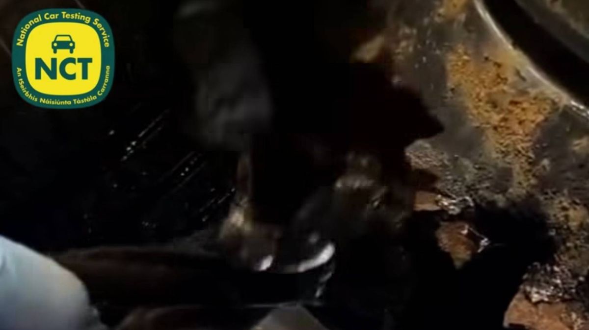 Driver fails NCT after inspectors find sock used to repair door