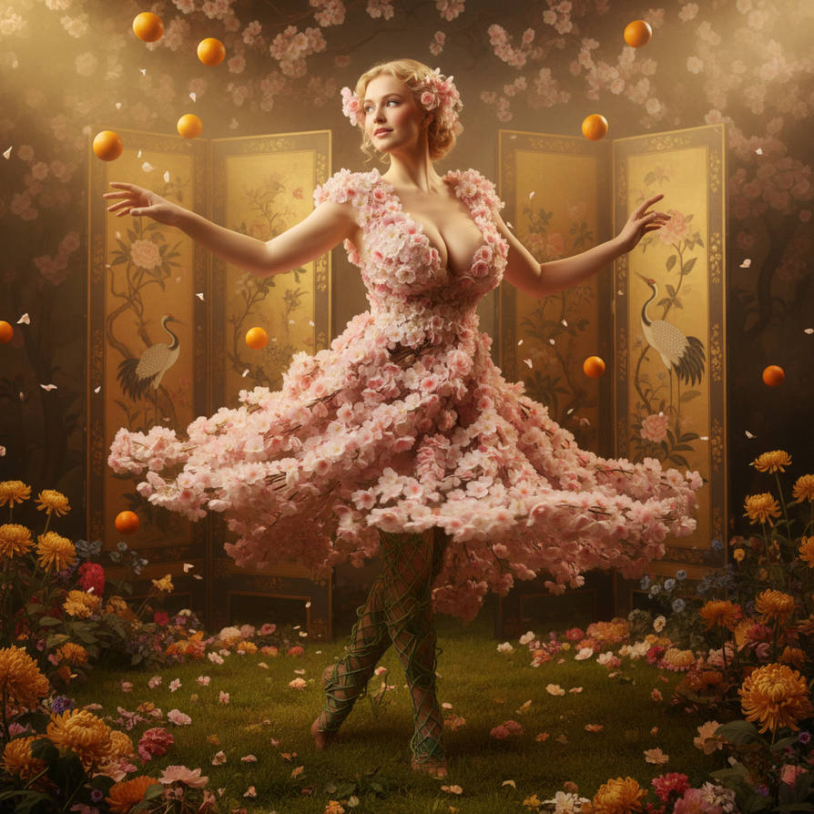 Living Cherry Blossom Goddess  Floral Fantasy  by dreamloverhub on DeviantArt