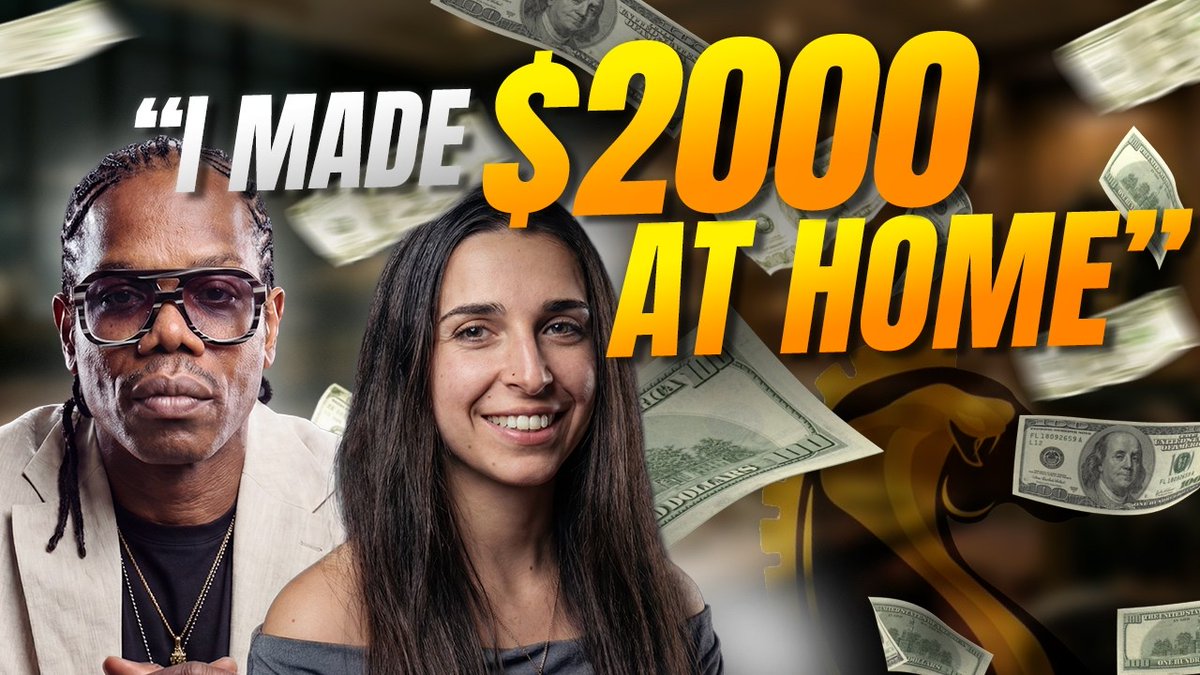 RT by @Cobratate: 🇪🇸 Meet Elena, a 27-year-old from the Canary Islands, Spain She went from waitressing to working from home full-time with The Real World. In under a year of taking it seriously, she built a steady client base in video editing and creative strategy. Here's her story 👇 pic.