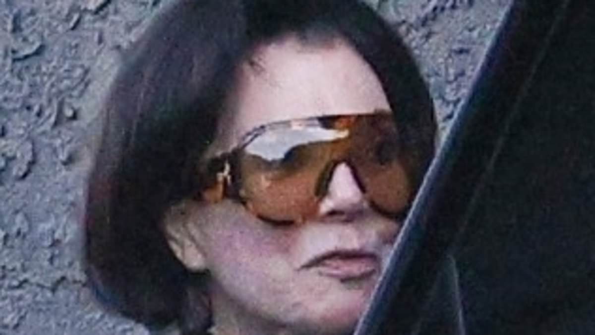 Kris Jenner, 70, shows off her VERY taut visage during trip to an LA spa after $100,000 facelift
