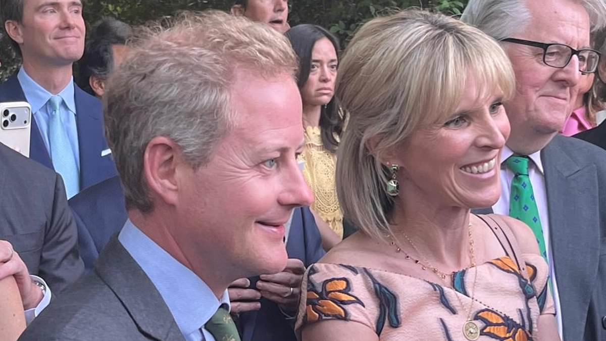 Prince Louis' godfather and 'court jester' Guy Pelly once dubbed the key to William and Harry mending their rift spotted chatting with King Charles at garden party during US state visit