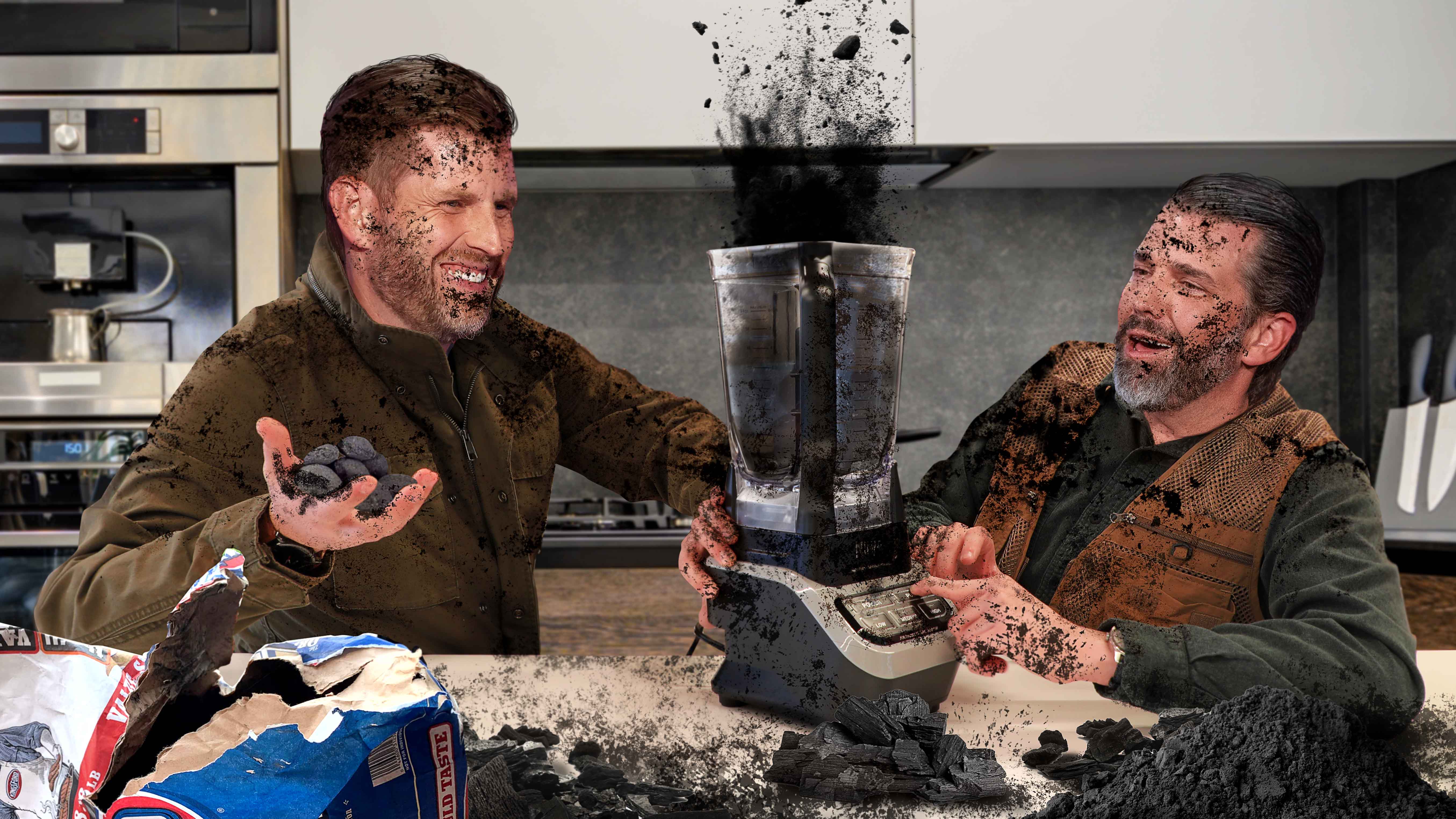 Trump Boys Break Another Blender Attempting To Make Oil Out Of Charcoal
