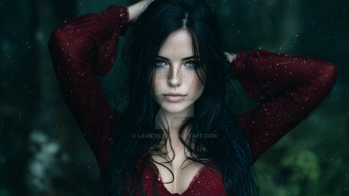 Rain-Touched Stare by LavilVile on DeviantArt