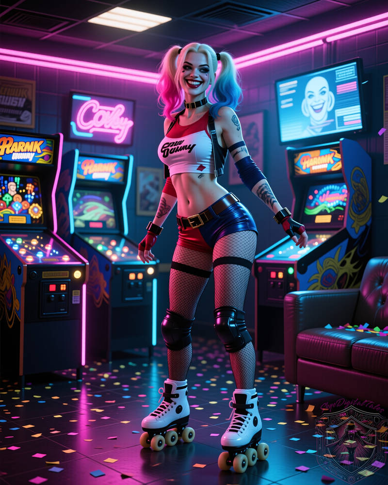 Harley Quinn - 2025-12-06 by SkyeDigitalTales on DeviantArt