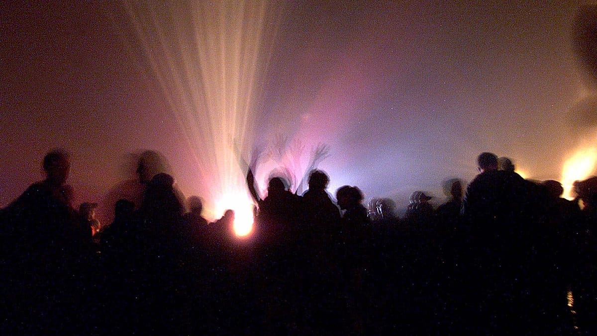 Giant rave party on 'dangerous' military land