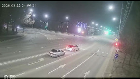 Severe rear end collision (video)