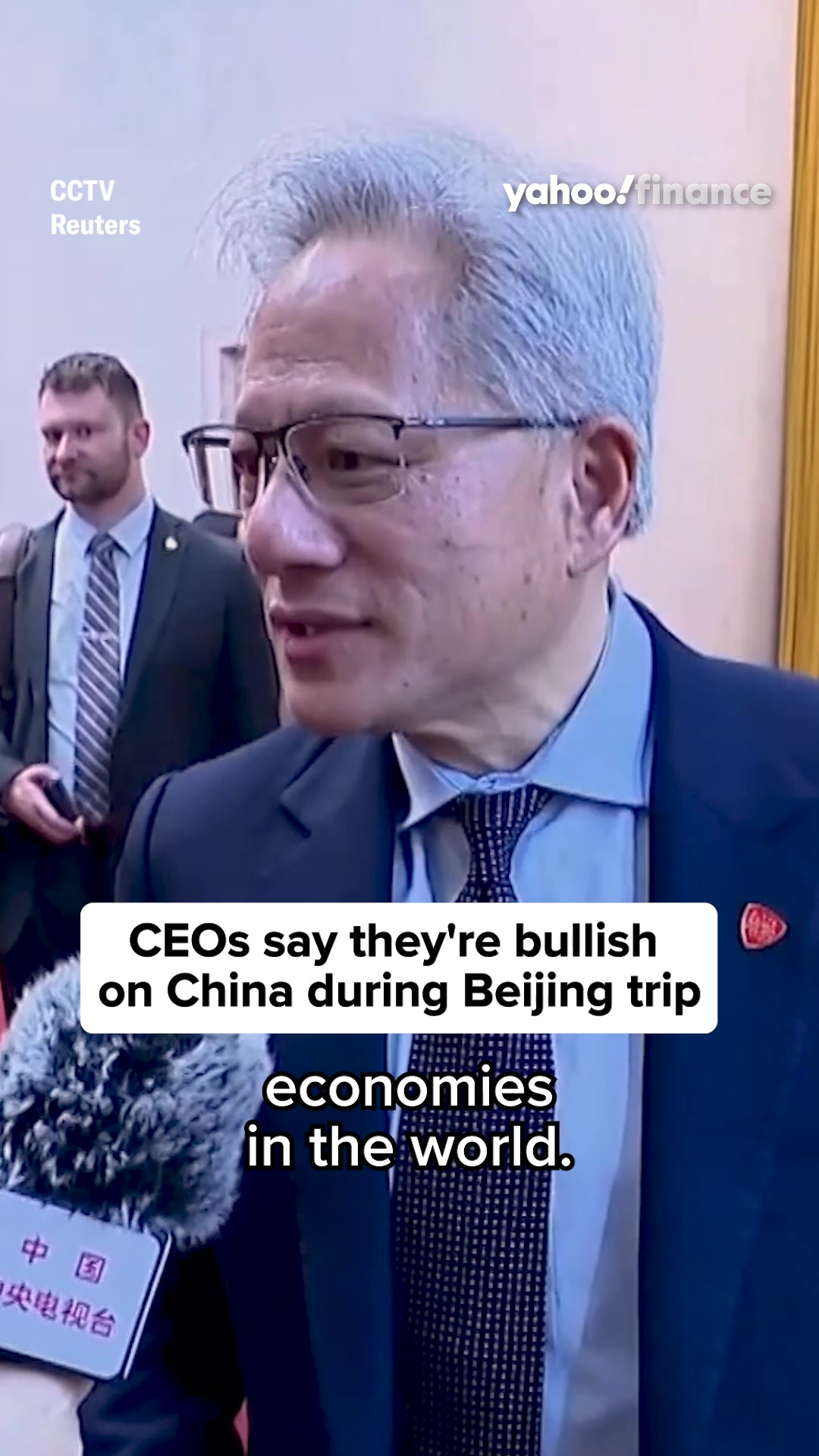 China "is one of the most incredible economies in the world," Nvidia CEO Jensen Huang says.
