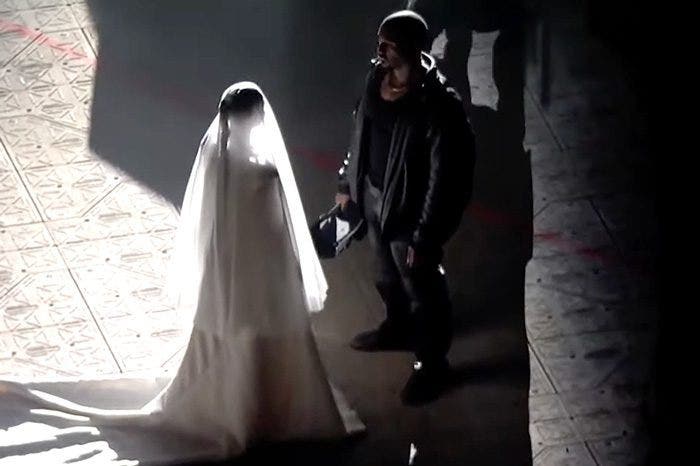Kanye West and Kim Kardashian Recreate Wedding at 'DONDA' Listening