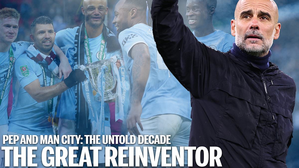 PEP AND MAN CITY - THE UNTOLD DECADE, Part 5: The Great Reinventor. JACK GAUGHAN reveals the reason Guardiola stayed one more year, how close City came to signing Lionel Messi and the epic parting gift the manager leaves behind