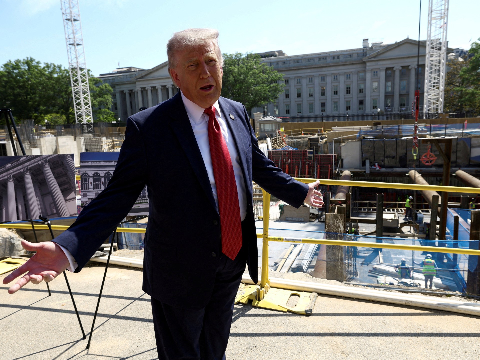 Trump renews petition for White House ballroom, pointing to nearby shooting