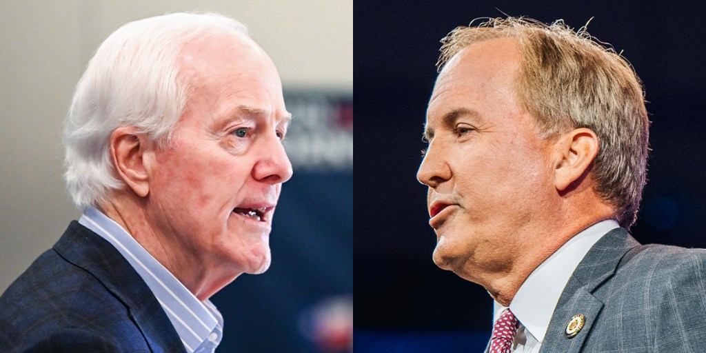 Texas Senate election live updates: Primary runoff between John Cornyn and Trump-backed Ken Paxton kicks off