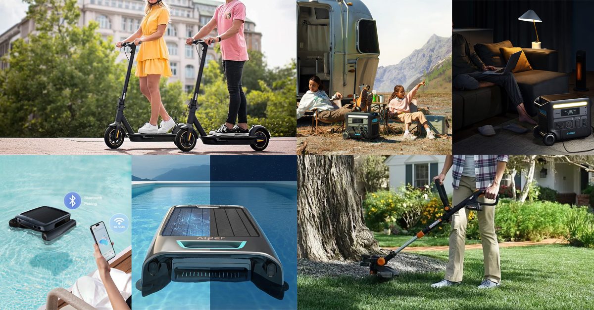 Segway 40-mile Max G30P e-scooter $500 low, Anker 2,048Wh SOLIX F2000 power station exclusive $799 low, robot skimmers, more