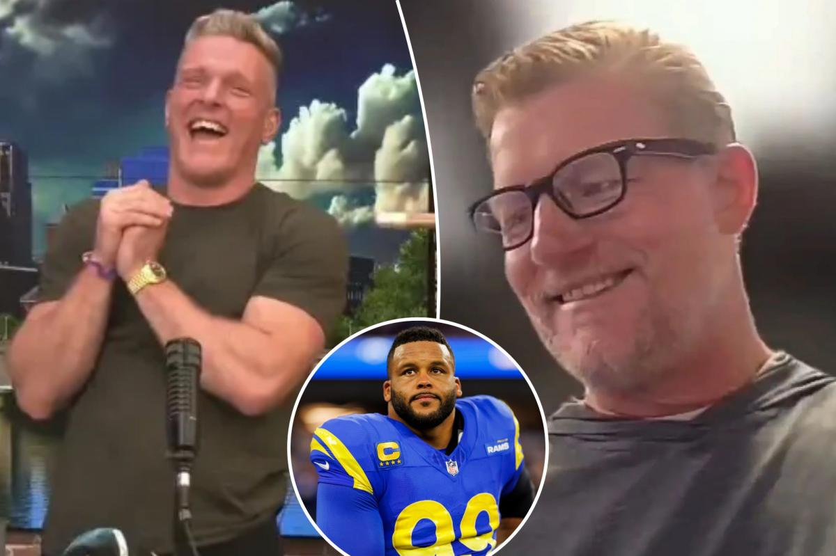 Rams GM Les Snead implores Pat McAfee to ‘continue texting Aaron Donald’ after comeback tease