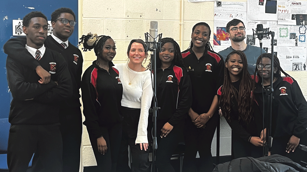 Students gospel choir are hitting the right notes