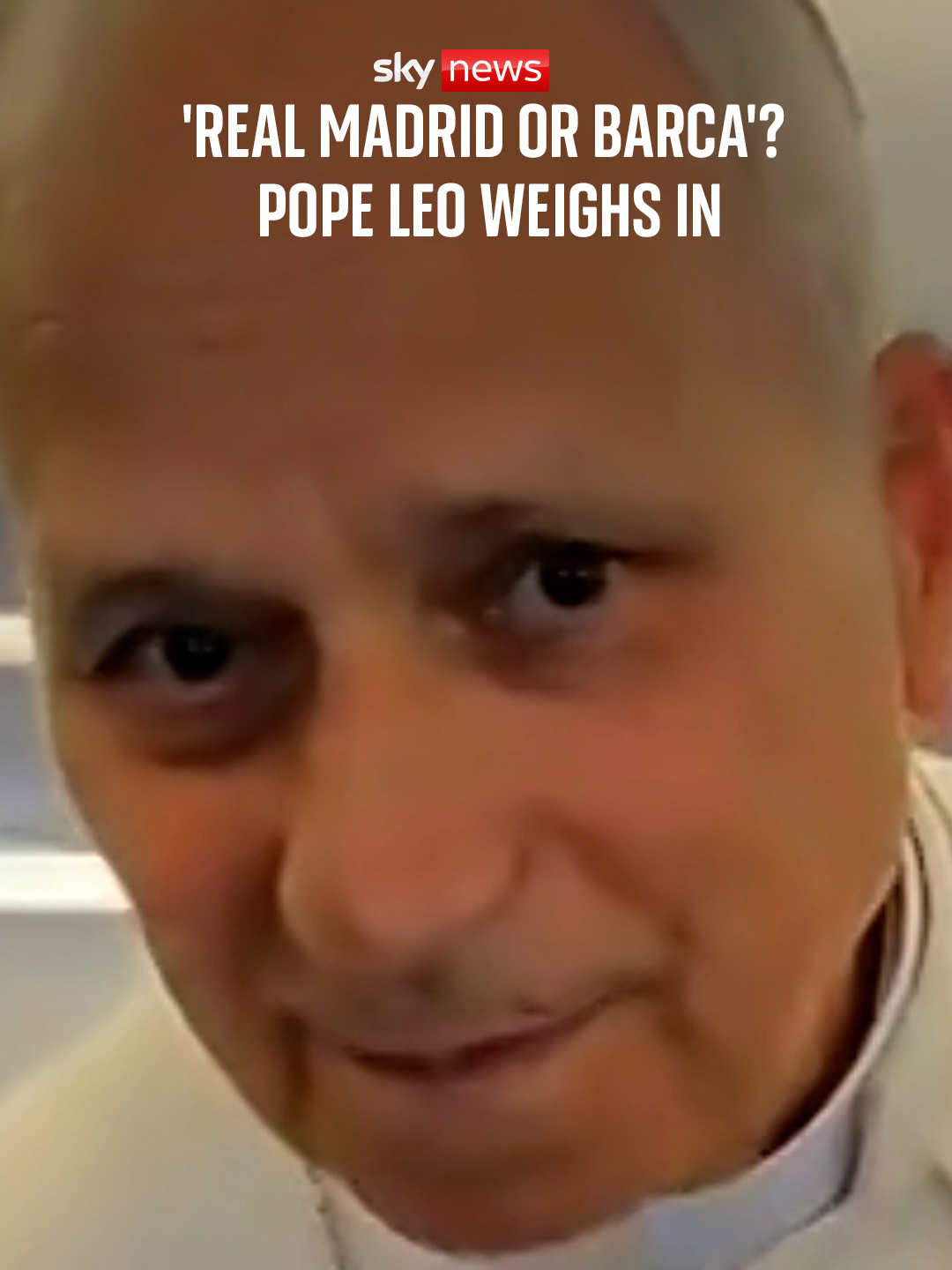 'Real Madrid or Barca'? Pope Leo weighs in. #SkyNews
