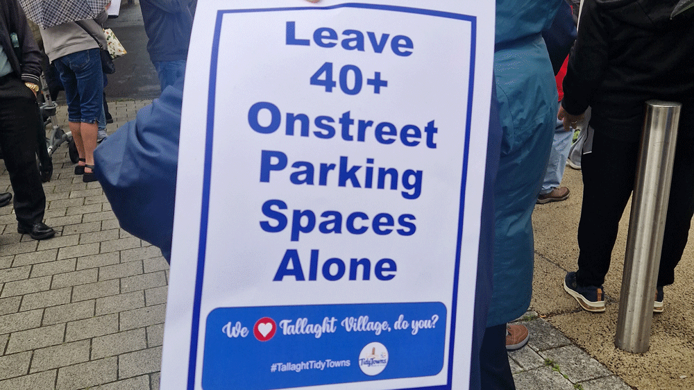 Hundreds rally in Tallaght against village enhancement scheme