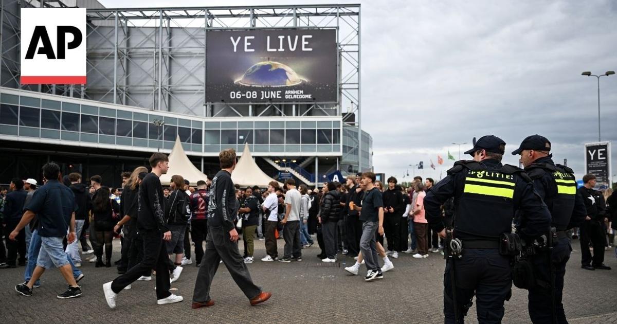 Rapper Ye holds concert in Arnhem despite opposition from Jewish groups