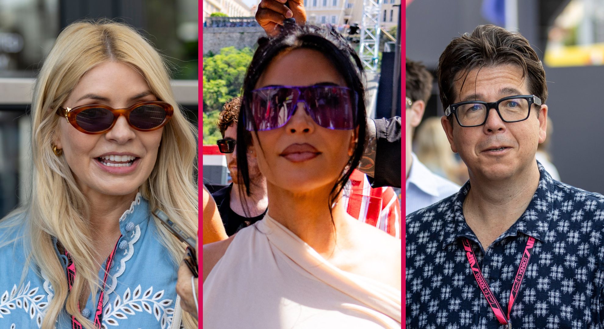 Holly Willoughby and Michael McIntyre shoved out of Kim Kardashian’s way at Monaco Grand Prix