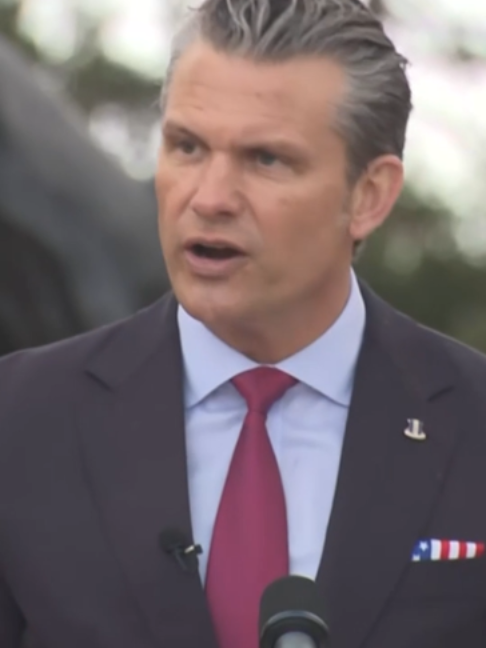 Defense Secretary Pete Hegseth took aim at European allies over migration during a D-Day commemoration speech, saying the "invasion" of foreigners was spreading "dangerous ideologies." "Sadly, today, different European beaches are stormed by different dangerous ideologies," he said at the Normandy American Cemetery in France. "Beaches in Spain and Italy and Greece and Bulgaria, boats and men arrive. When will European capitals do something about that invasion? Or is it too late?" The Pentagon chief was speaking at an event commemorating the 82nd anniversary of Allied forces storming the beaches of Normandy on June 6, 1944, which ultimately led to the liberation of France. #petehegseth #dday