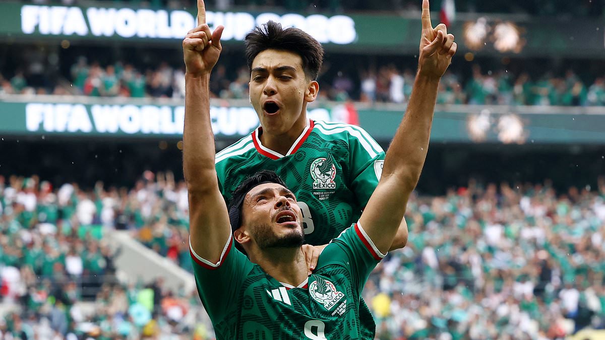 Mexico 2-0 South Africa: There were THREE red cards but the World Cup opener was all about Raul Jimenez, writes OLIVER HOLT - as star etches his name into Azteca's rich history in uproarious party